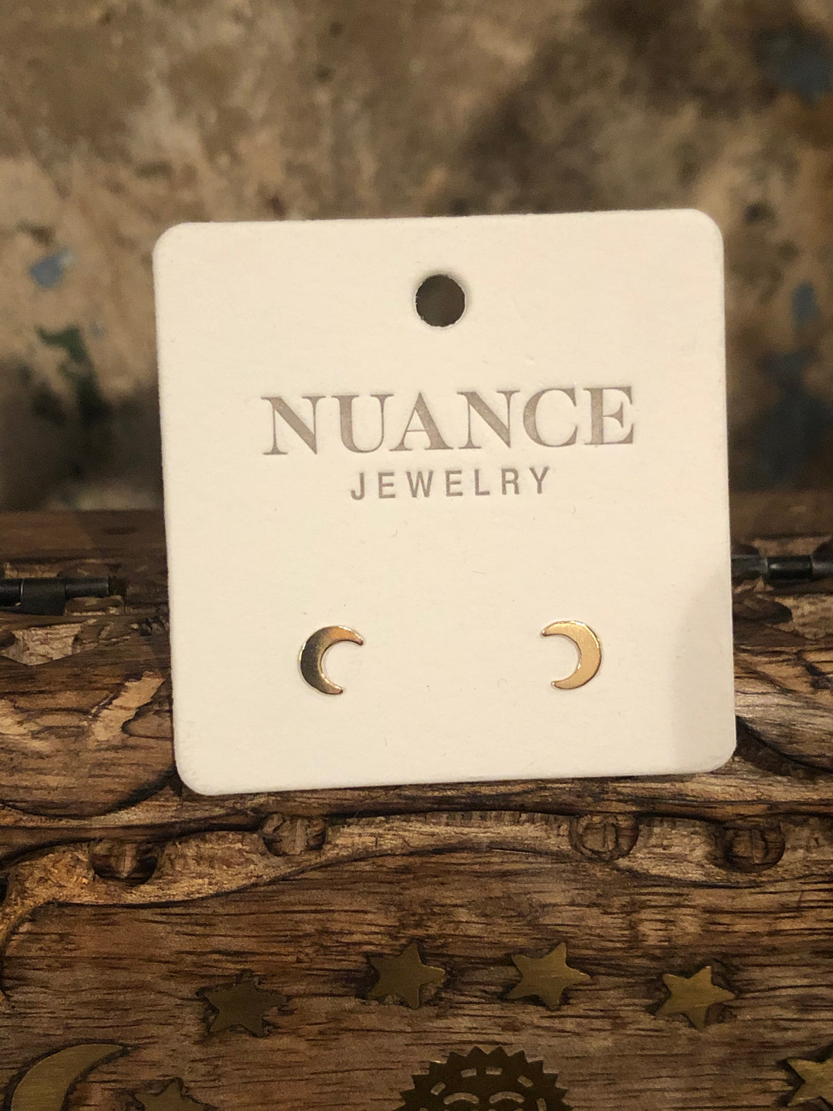 Nuance Gold Filled Icon Stud Earrings