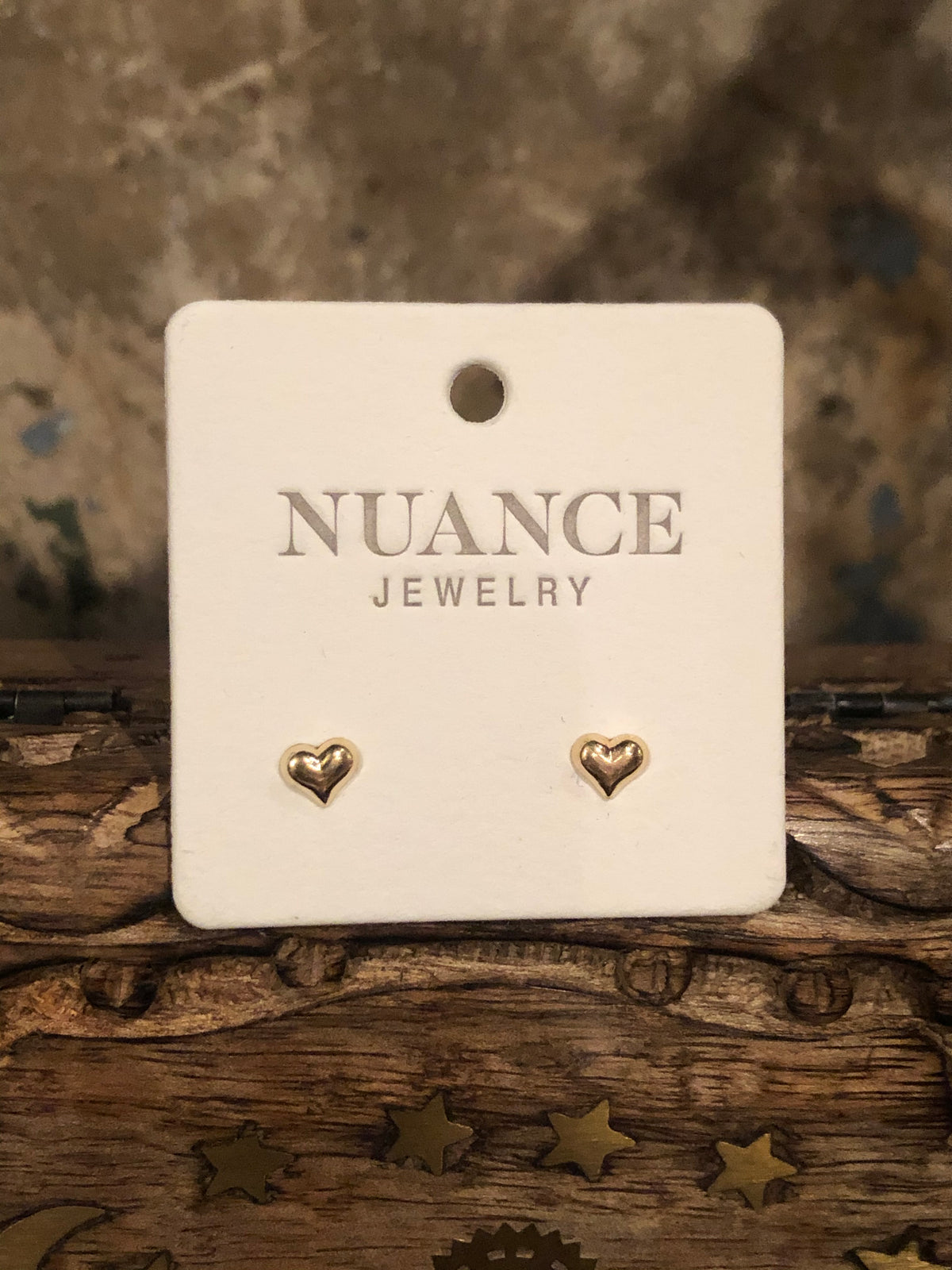 Nuance Gold Filled Icon Stud Earrings