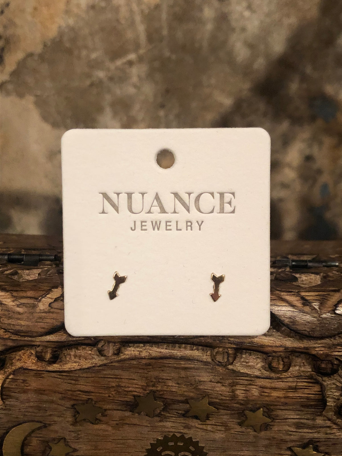 Nuance Gold Filled Icon Stud Earrings