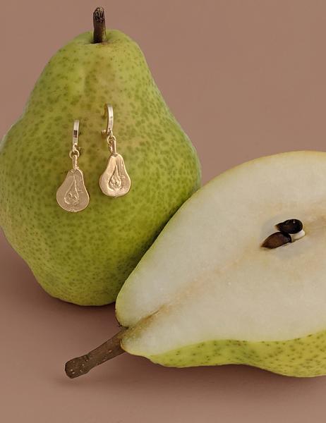Nuance Pear Hoops