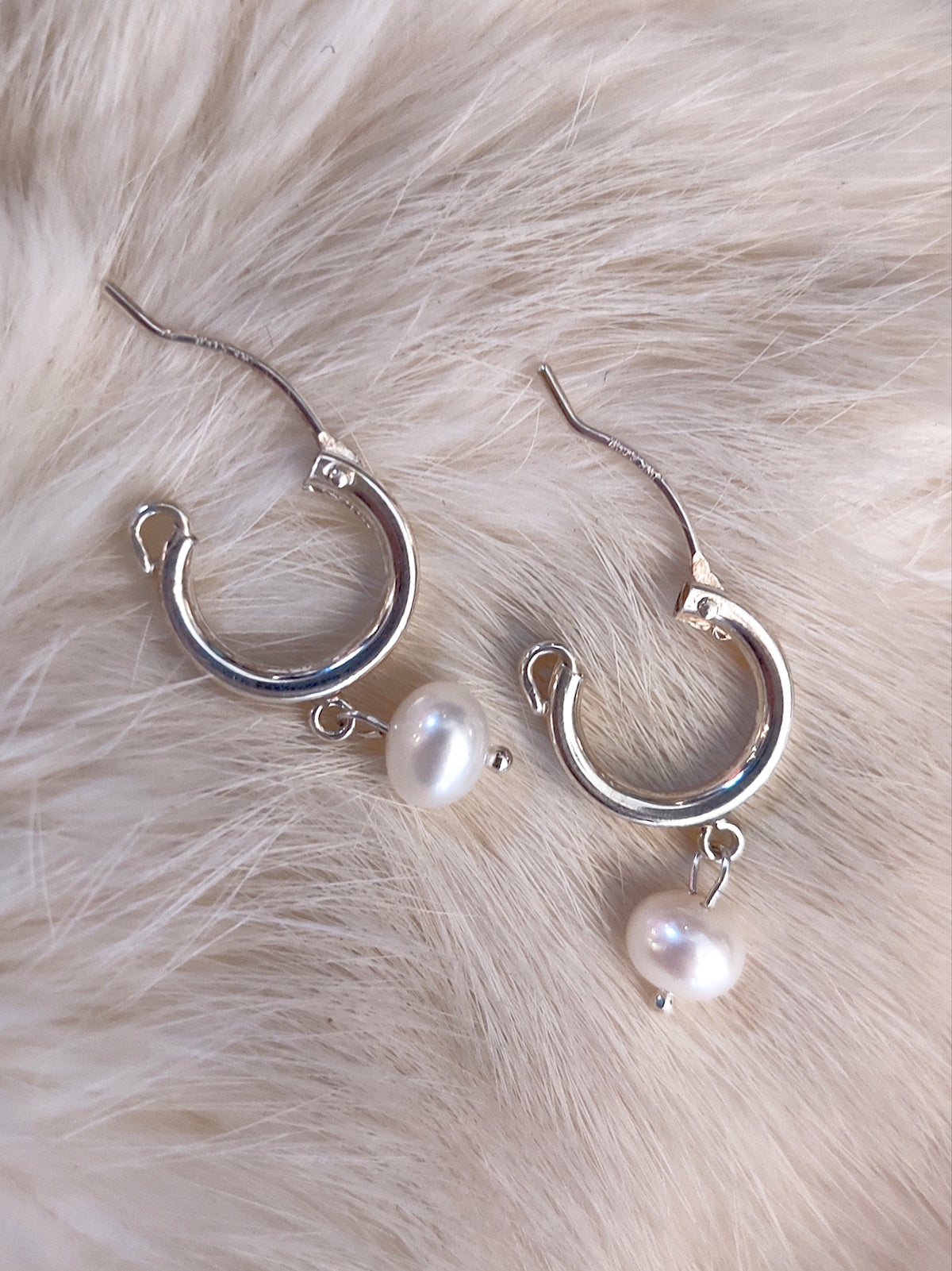 Susan Rifkin Pearl Drop Hoops