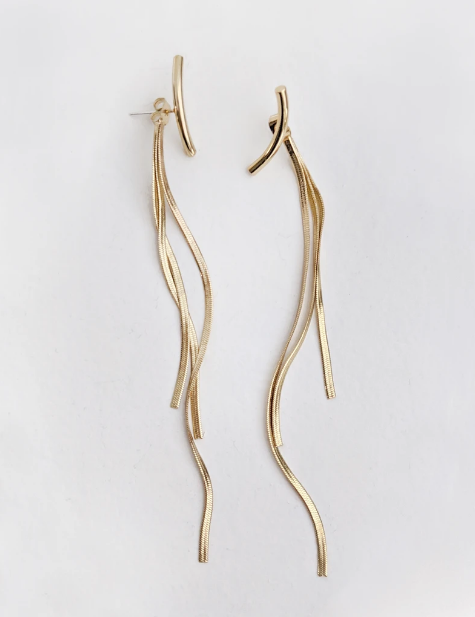 Nuance Moon River Earrings- Gold