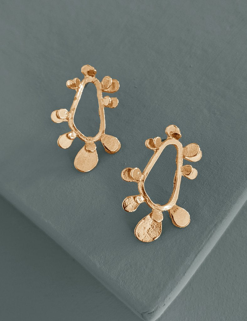 Nuance Splatter Hoop Studs