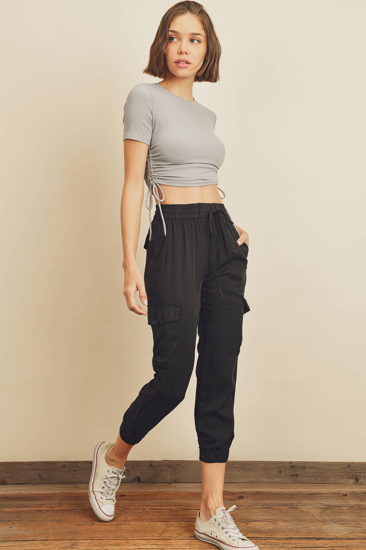 Dress Forum Drawstring Ruched Tee