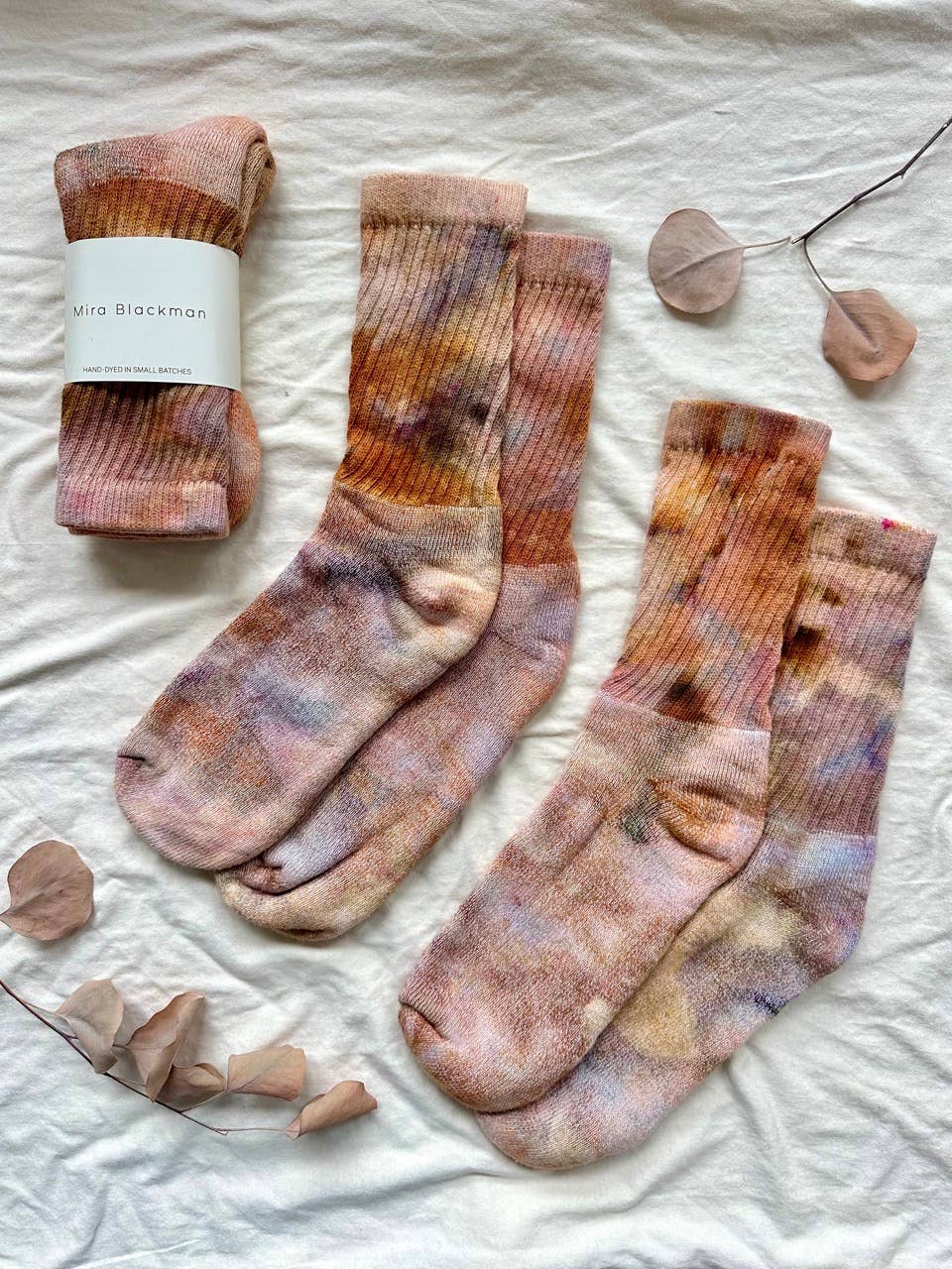 Mira Blackman Hand Dyed Organic Cotton Socks