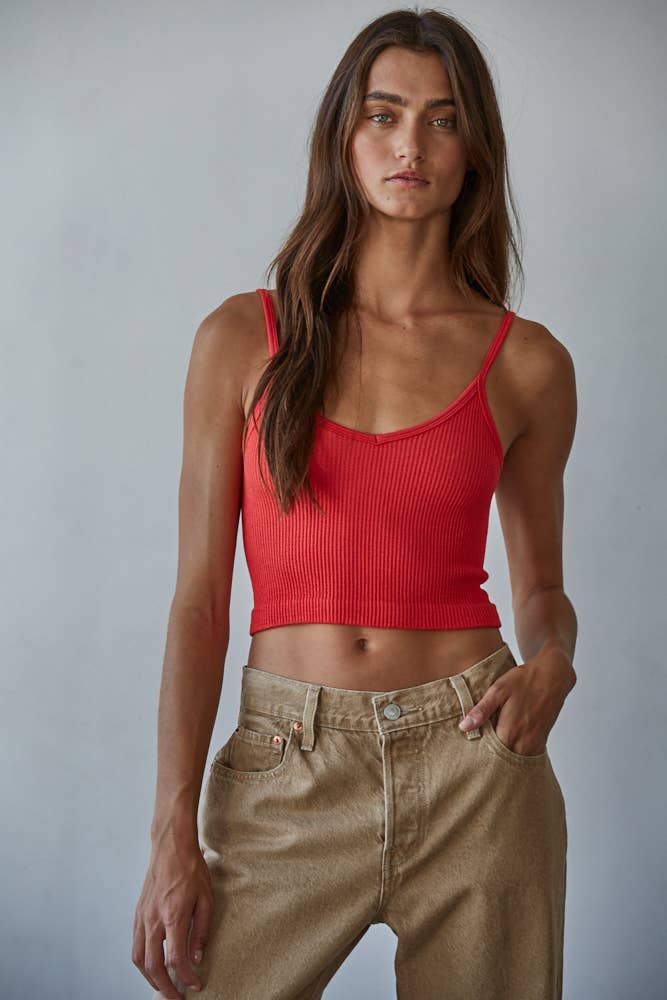 By Together Knit Ribbed Seamless Top