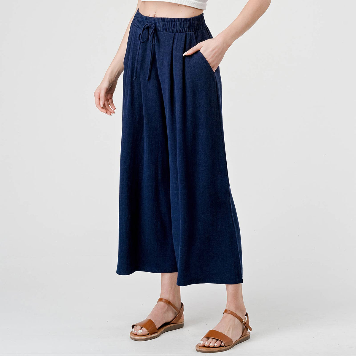 Heimious Culotte Linen Pants