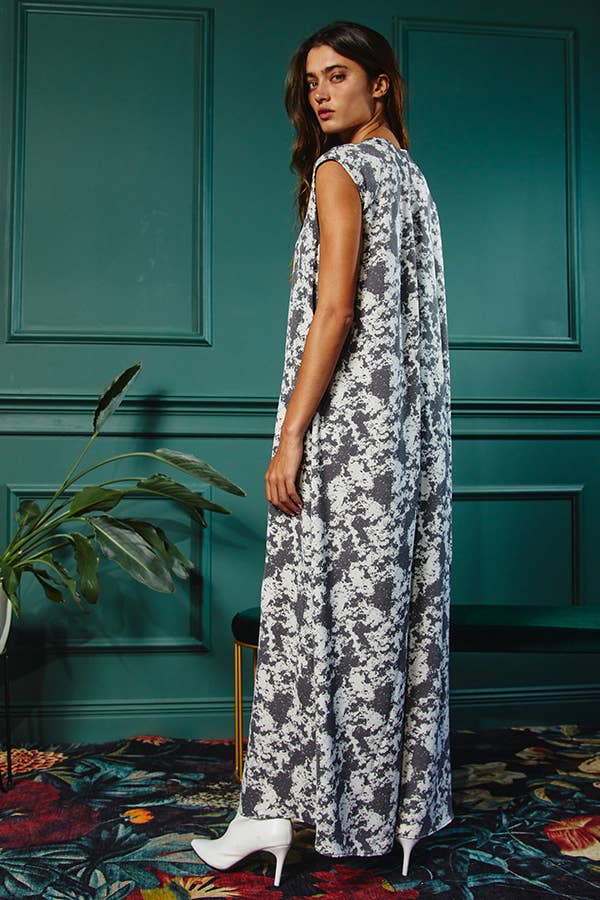 Bucketlist Wide Leg Printed Woven Jumpsuit