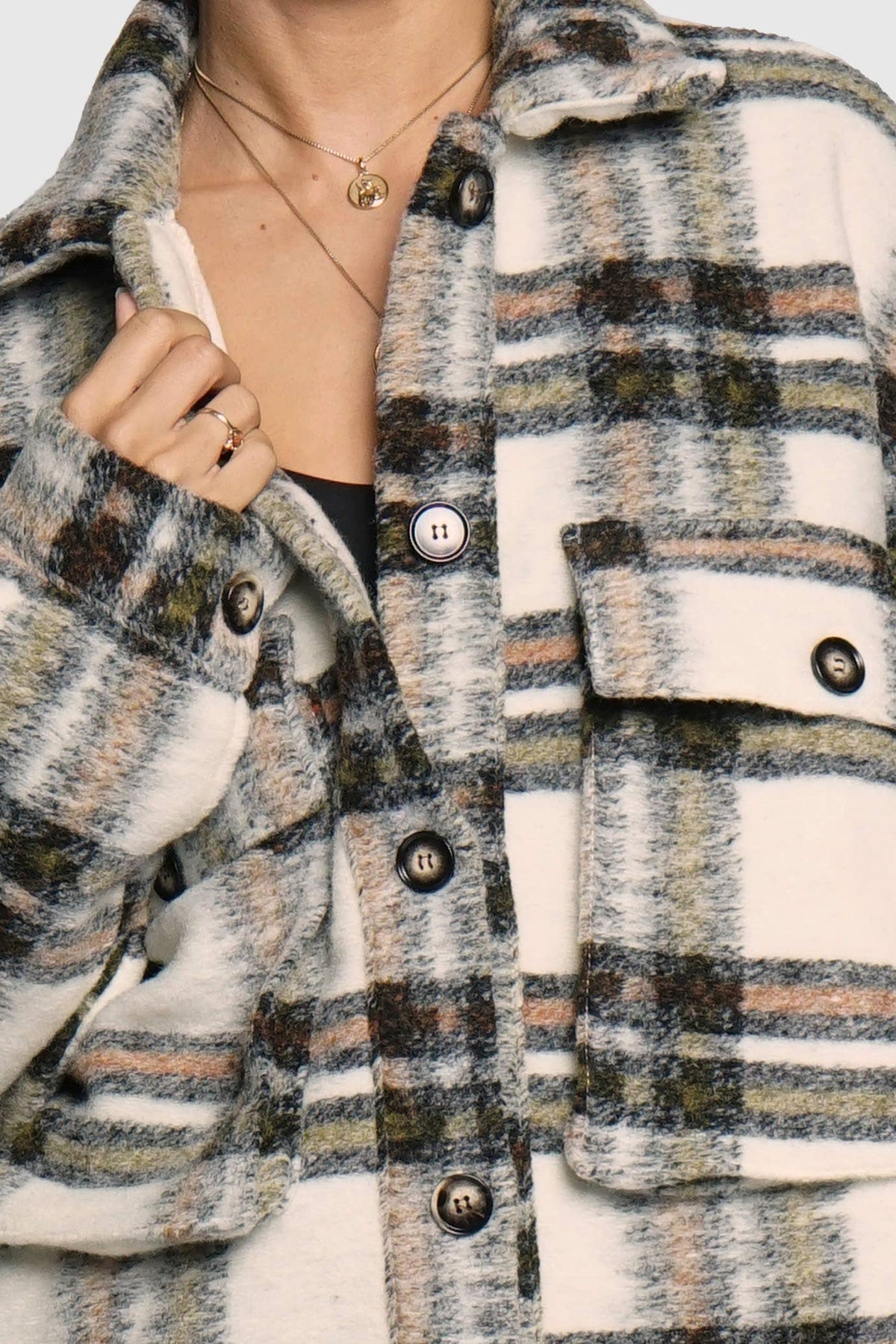 Sans Souci BIG PLAID JACKET