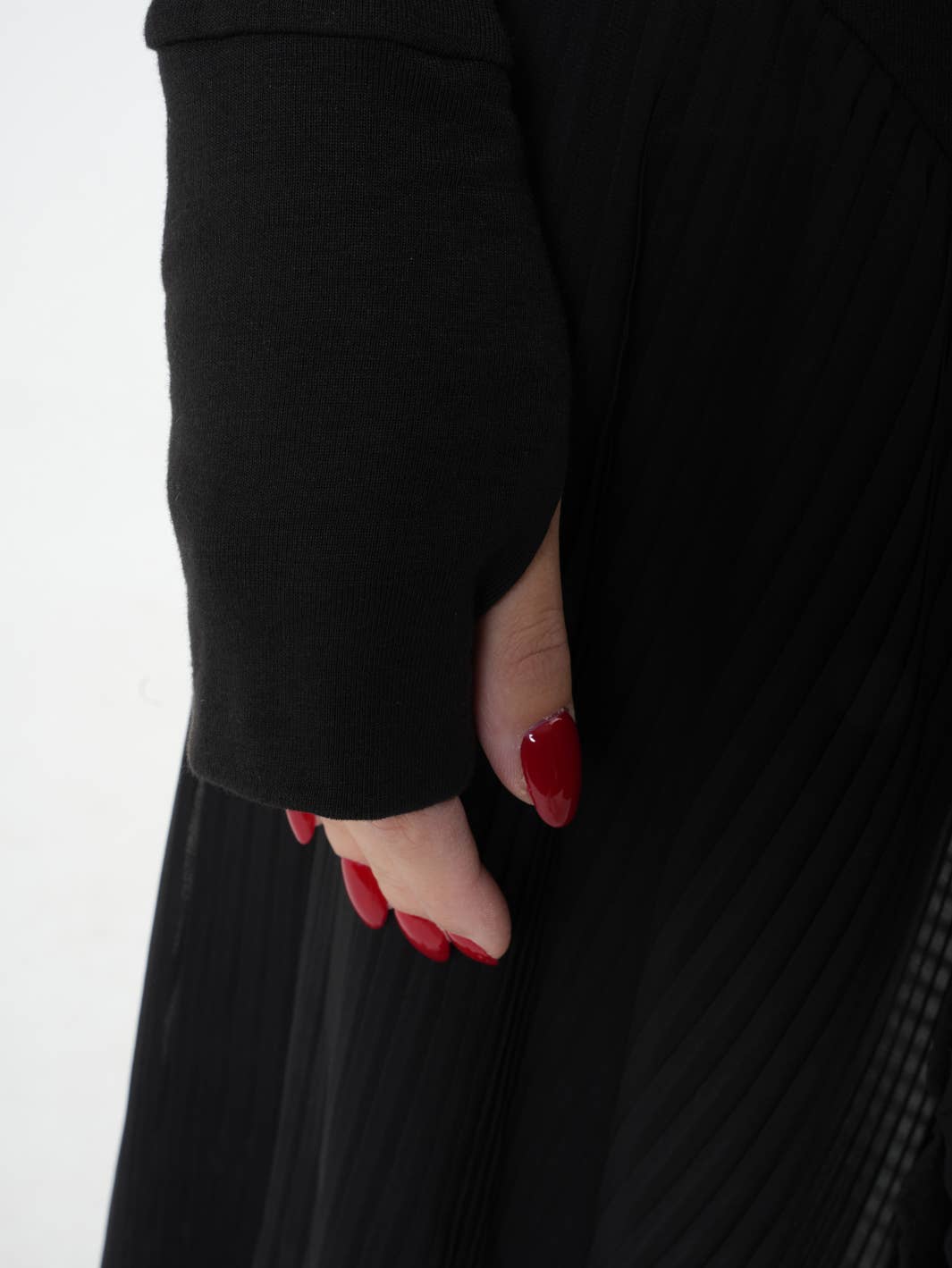 Metamorphoza Pleated Chiffon Dress