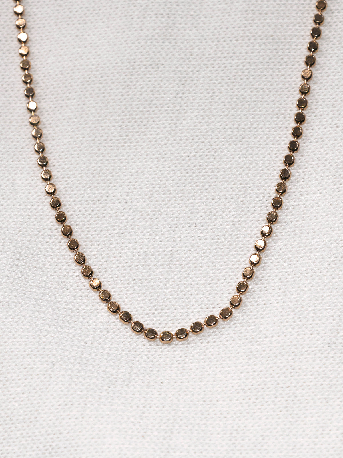 Susan Rifkin Flat Beaded Gold Necklace