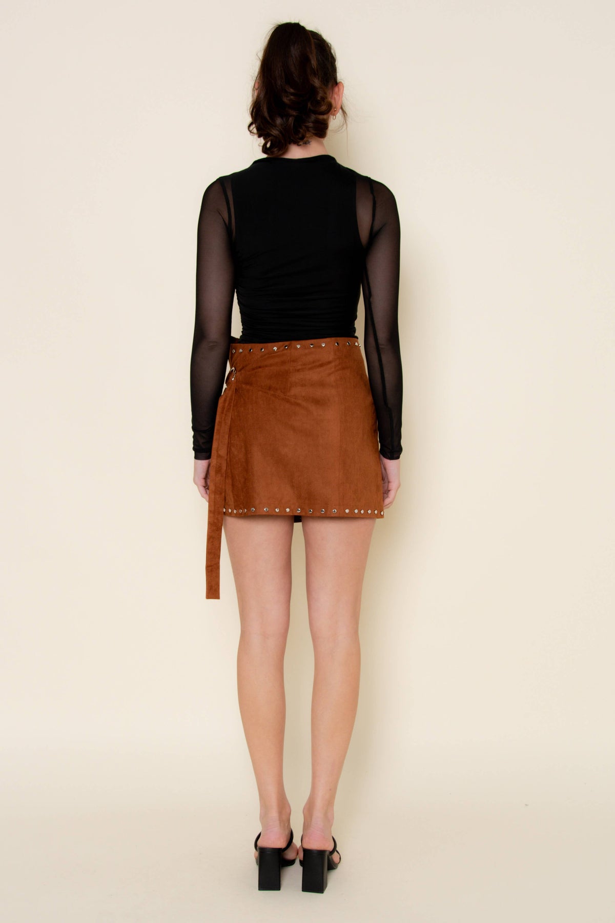 Fore Collection Mesh Asymmetrical Bodysuit