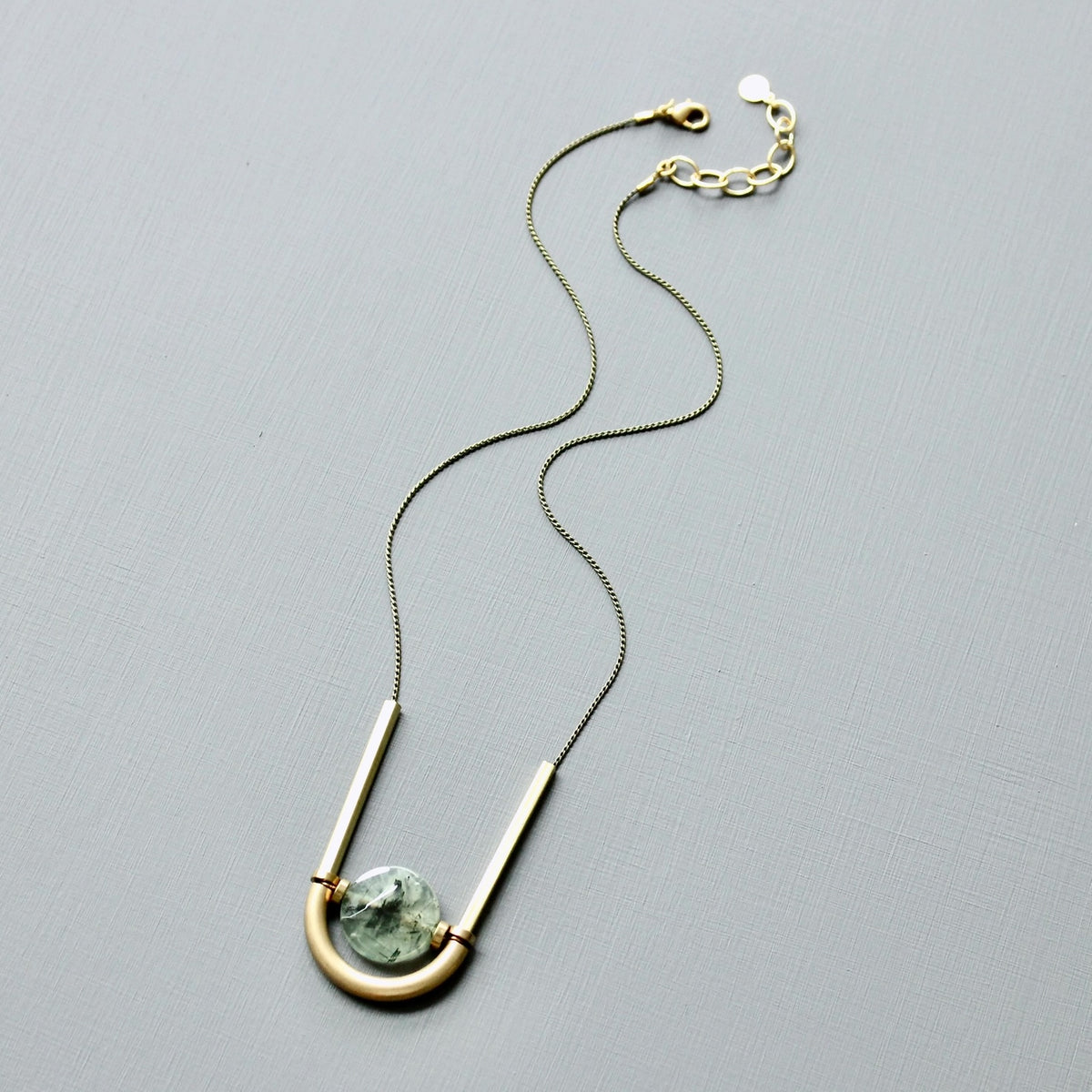 David Aubrey Curved Quartz Necklace