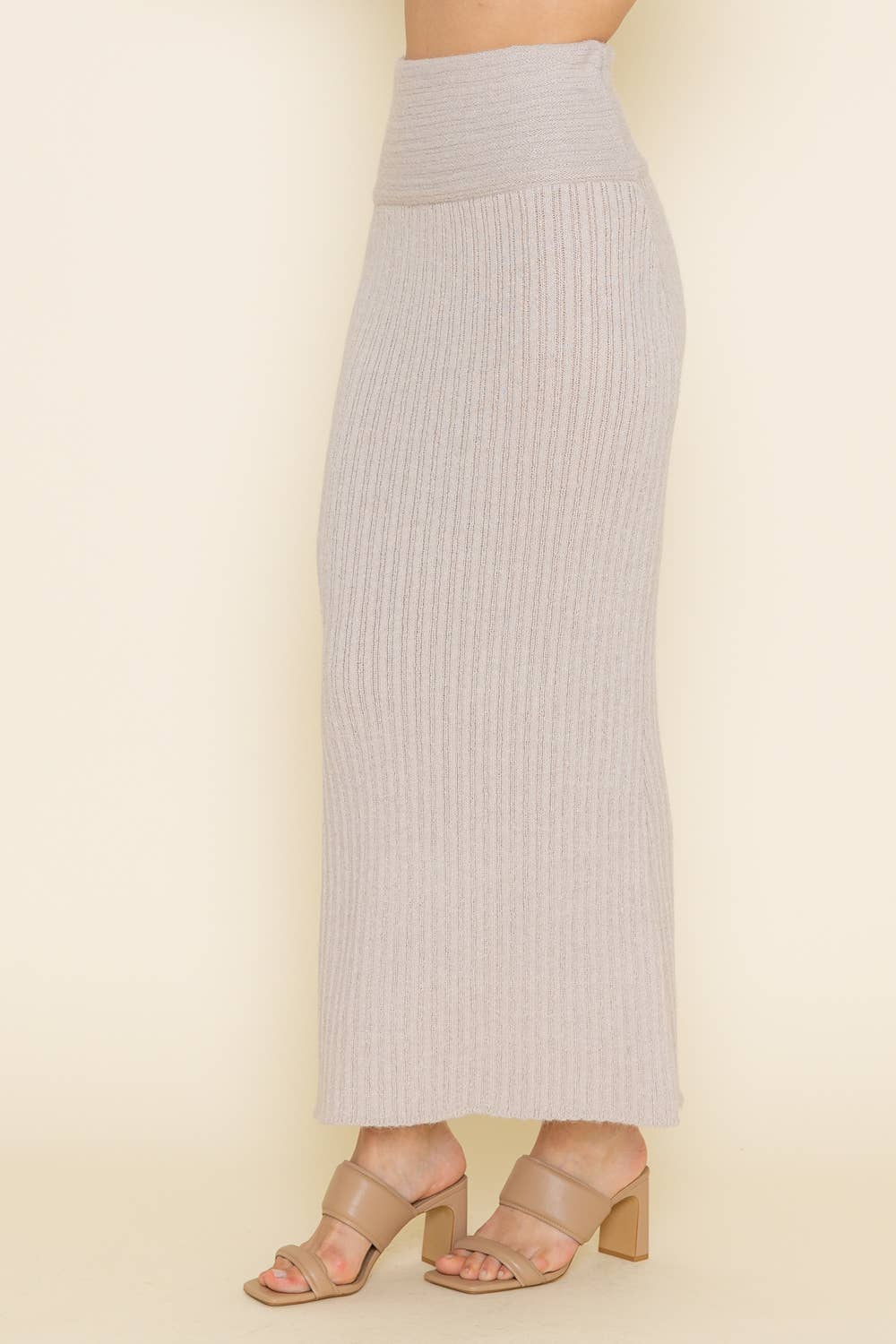 Fore Collection Knitted Midi Skirt