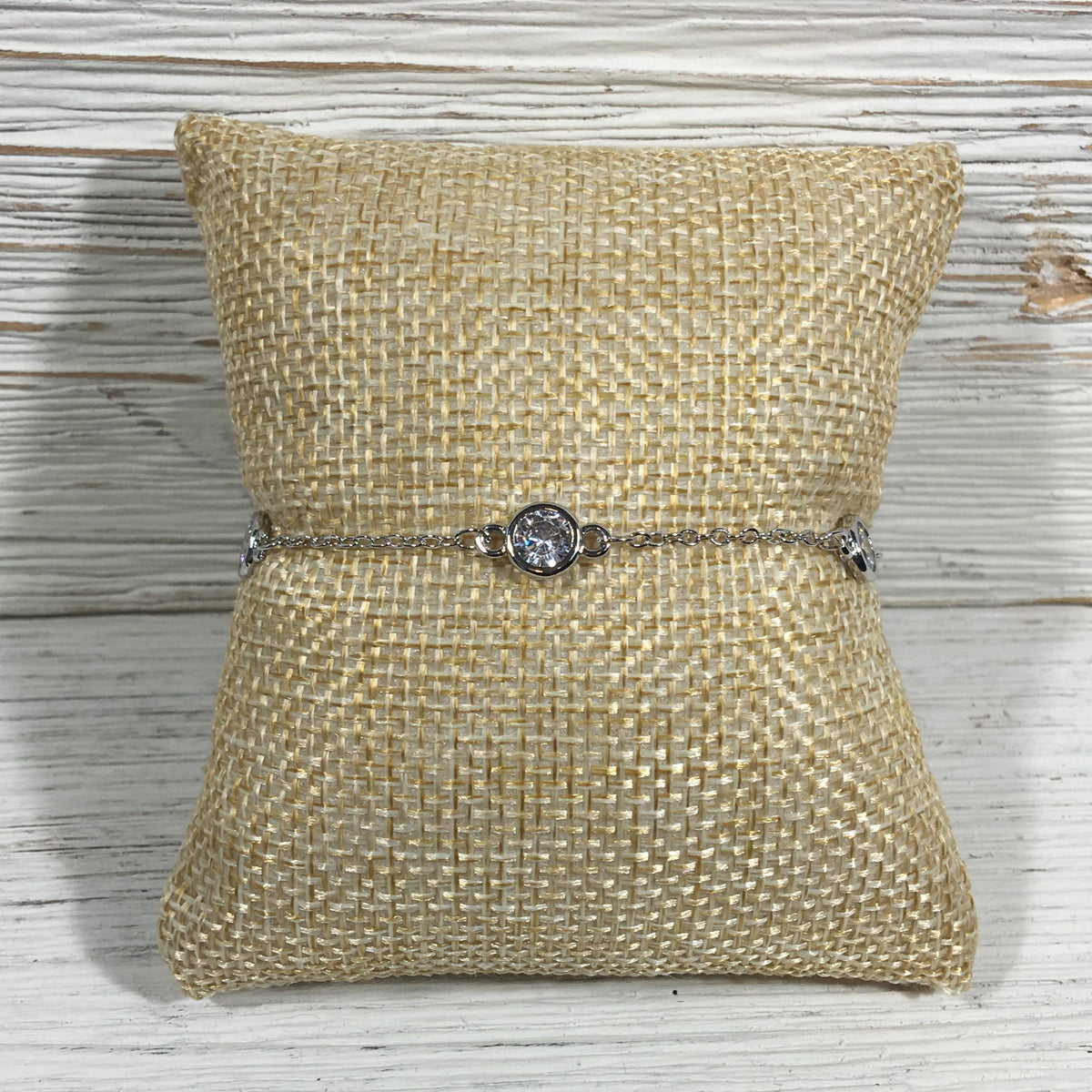 VB&CO Silver Crystal Bracelet