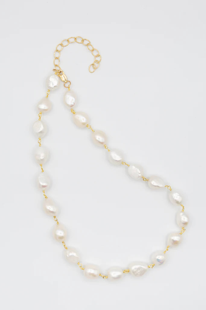 Susan Rifkin Chunky Pearl Choker Necklace