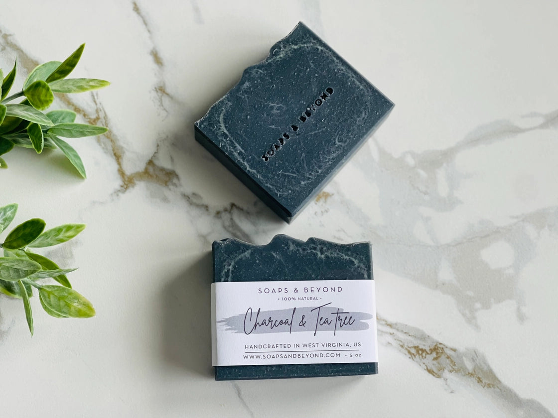 Soaps & Beyond Activated Charcoal + Tea Tree Bar Soap