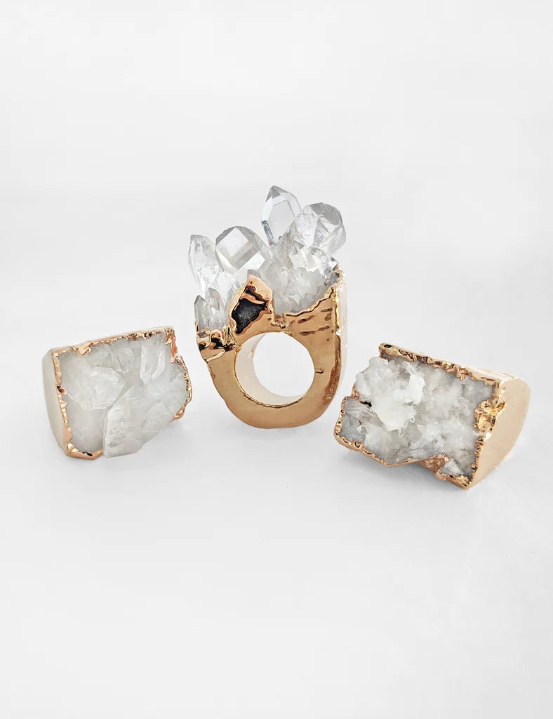 Nuance Gold Plated Stalactite Ring