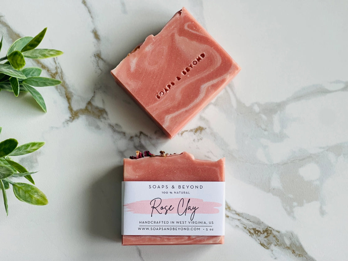 Soaps & Beyond Rose Clay Bar Soap