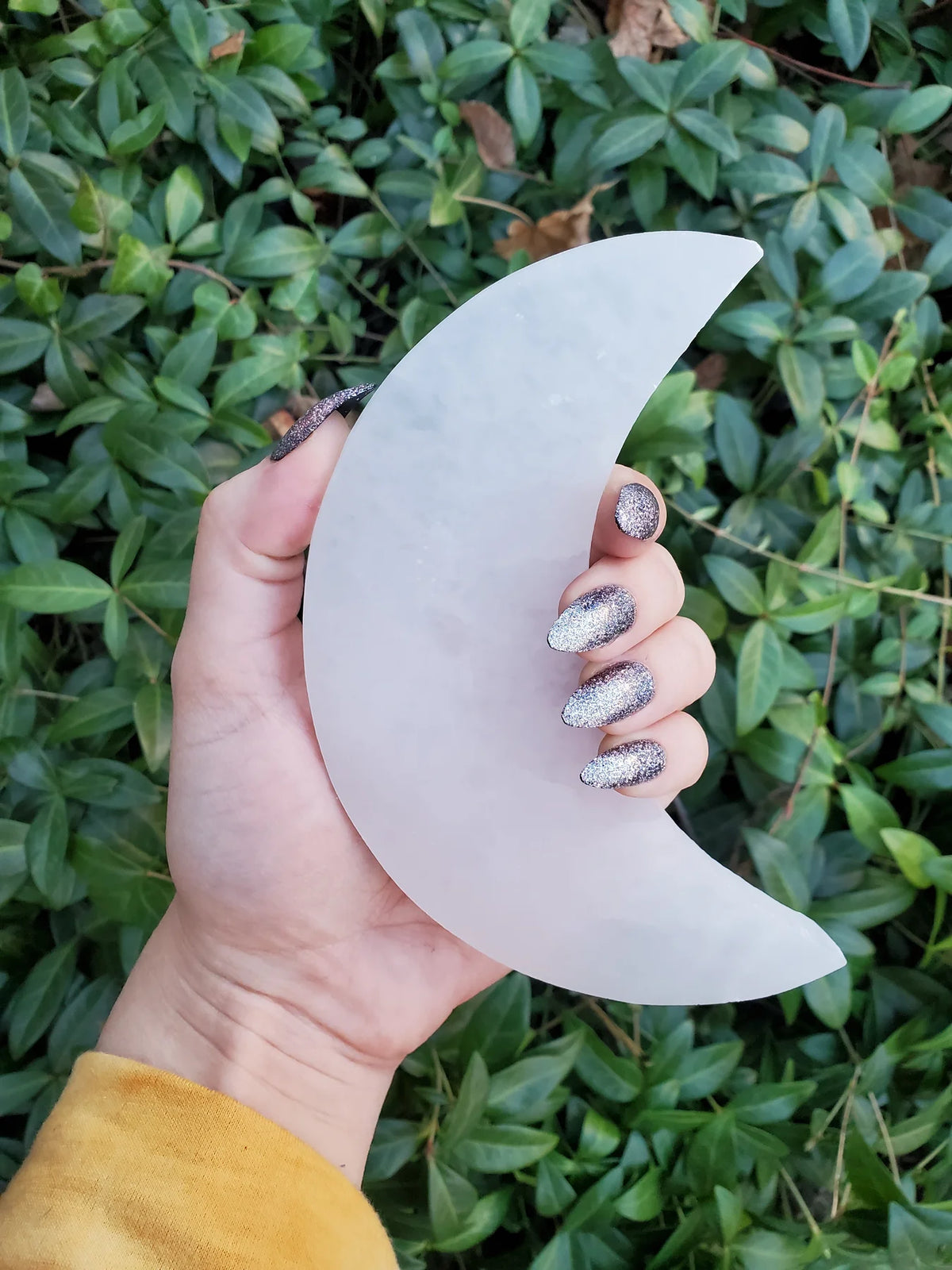 Witch's Way Craft Selenite Moon - Multiple Sizes!