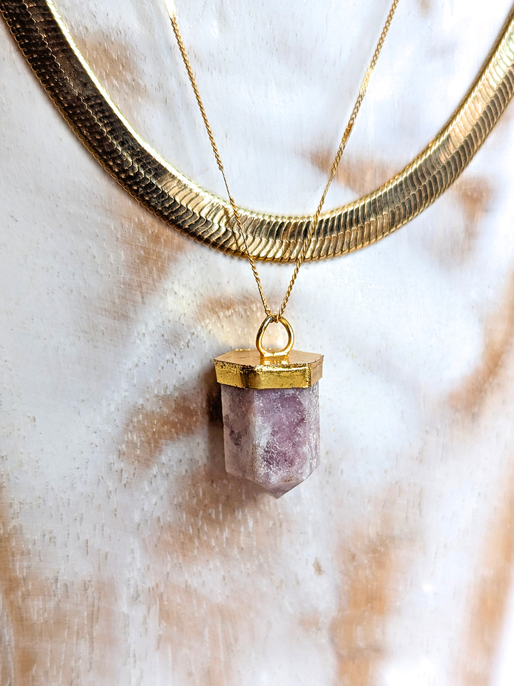 Nuance Crystal Point Necklaces