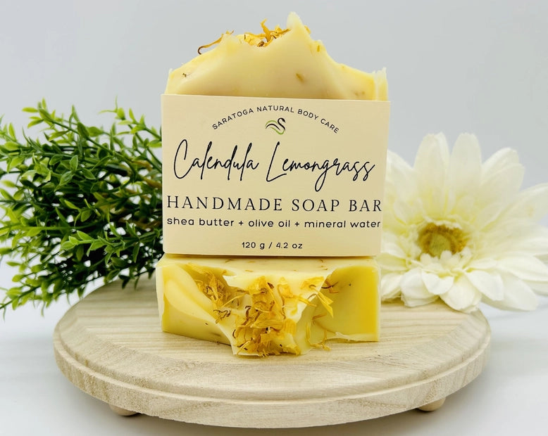 Natural Calendula Lemongrass Bar Soap