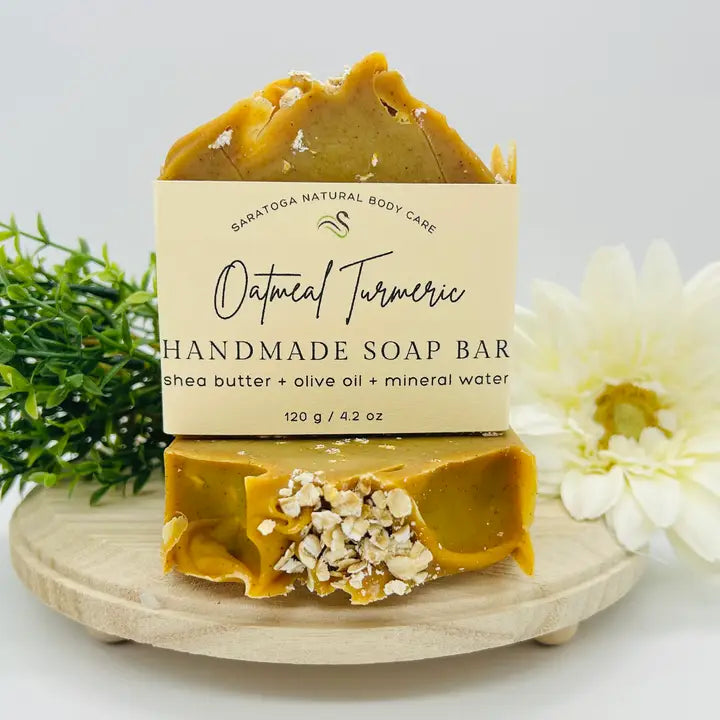 Natural Oatmeal Turmeric Bar Soap