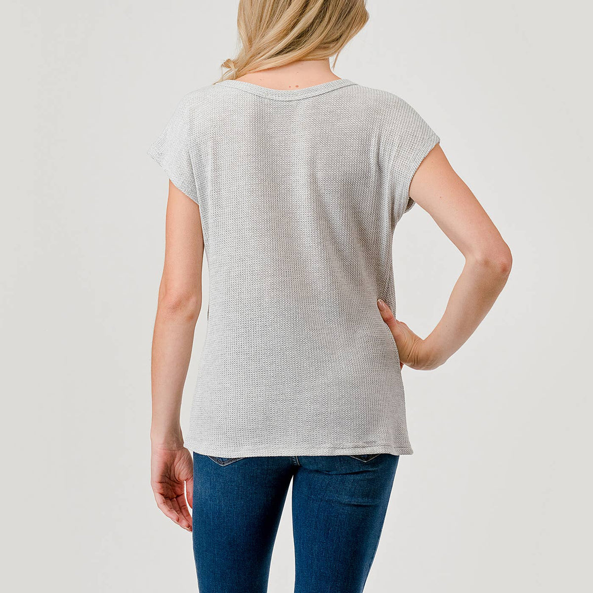 Heimious Knot-tie Knit Top