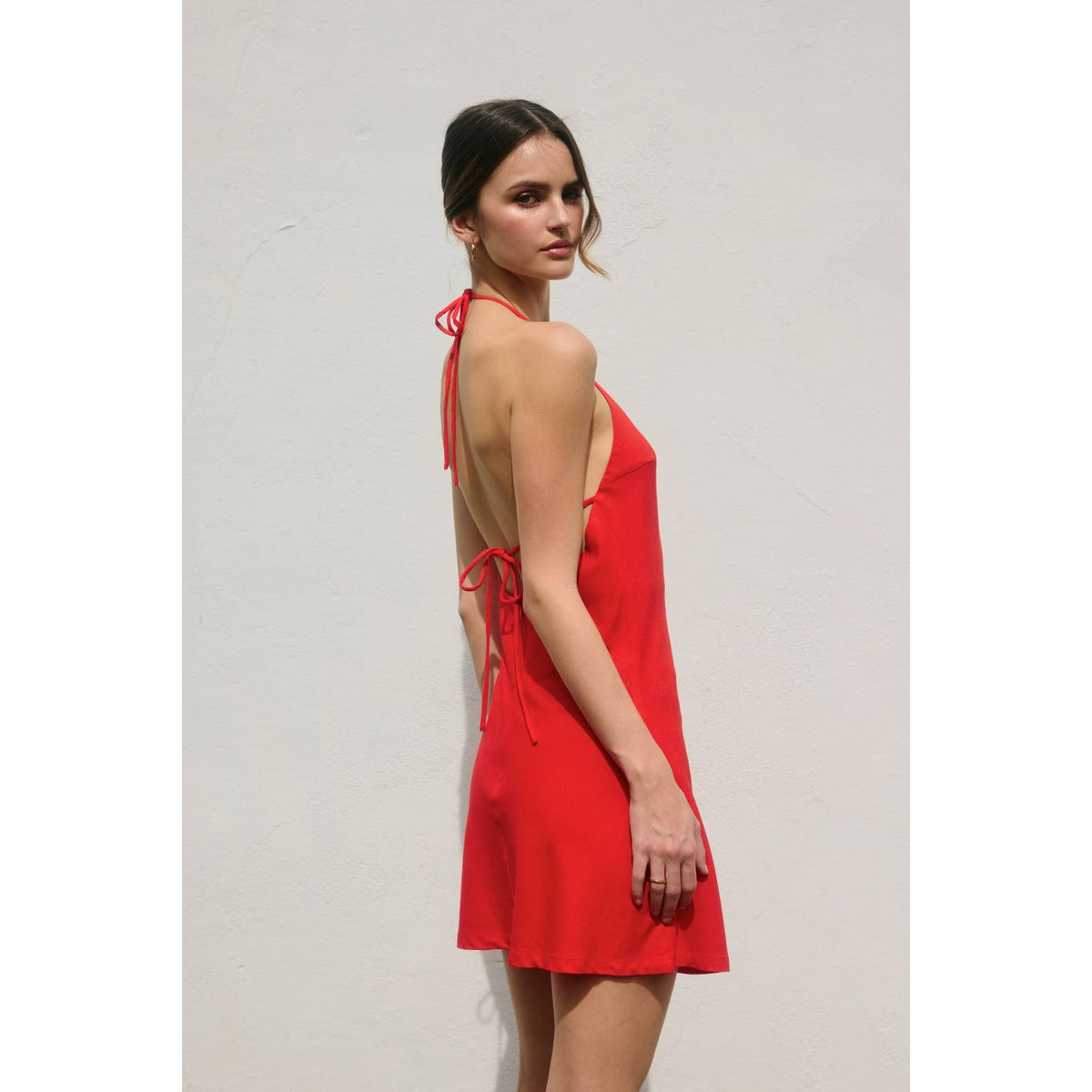 Dress Forum Halter Back Tie Mini Dress