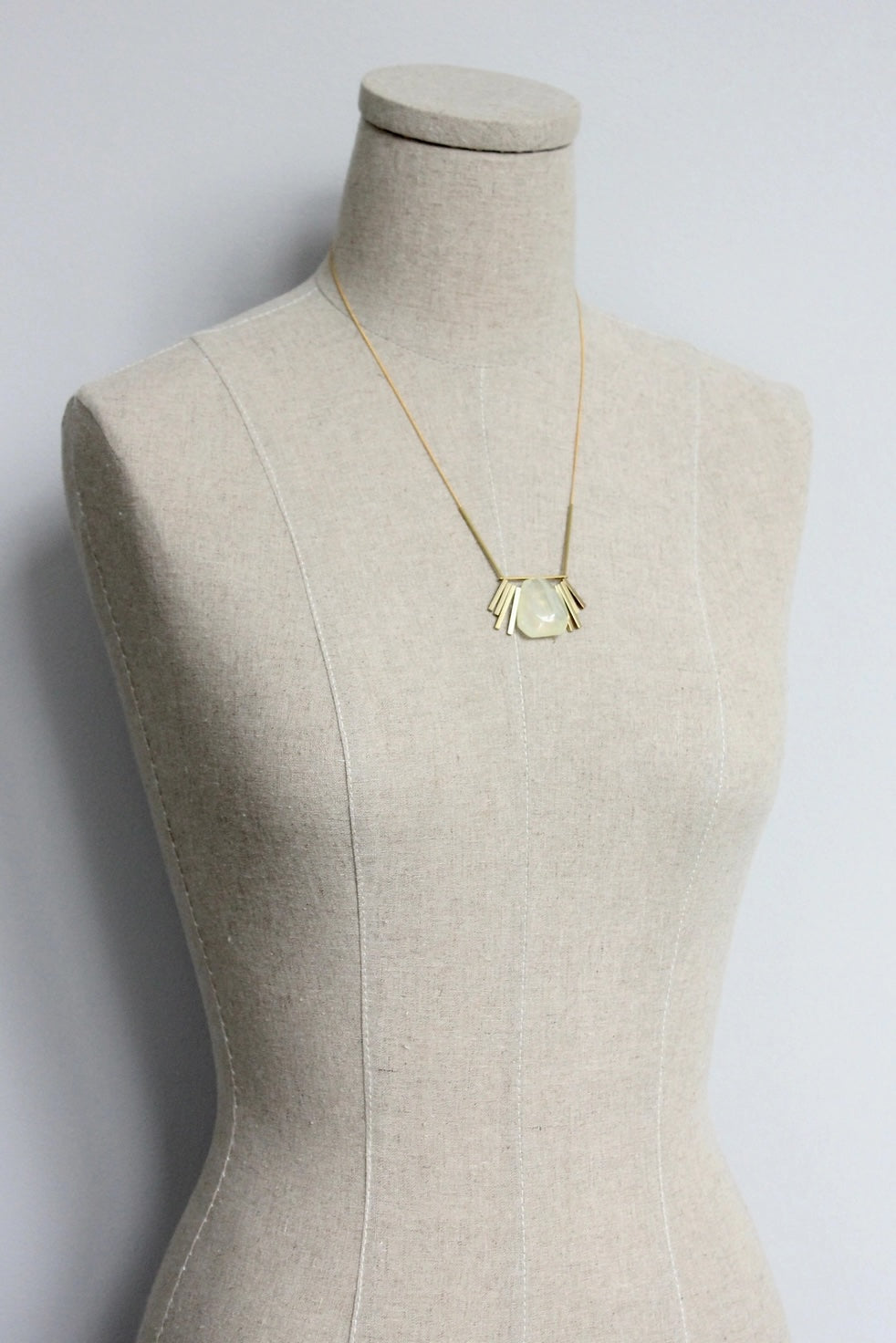 David Aubrey Pineapple Quartz Necklace