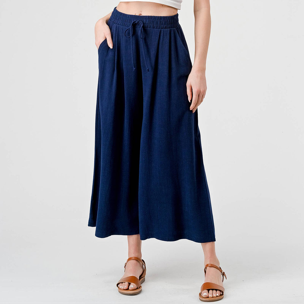 Heimious Culotte Linen Pants