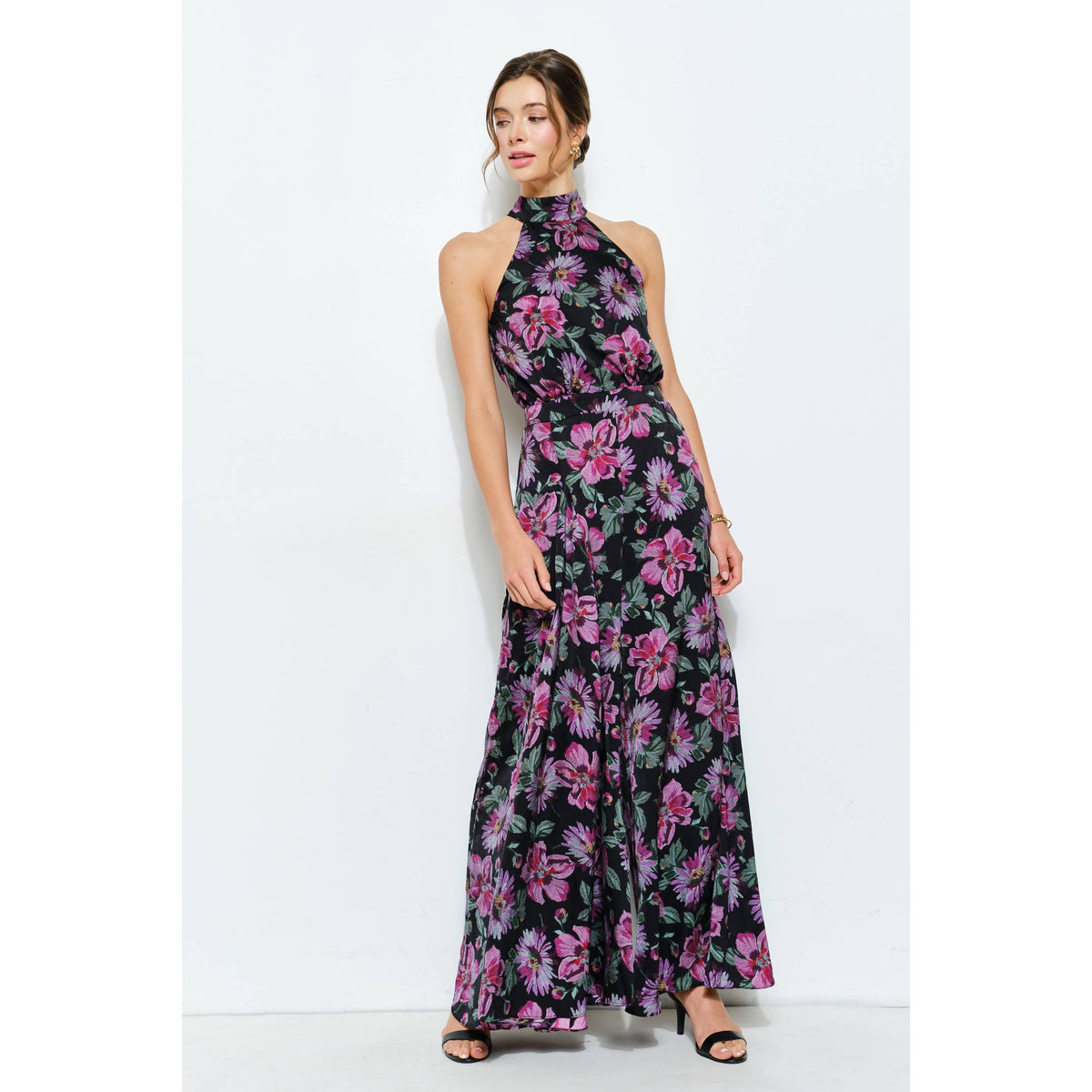 INA Floral Wide-Leg Jumpsuit