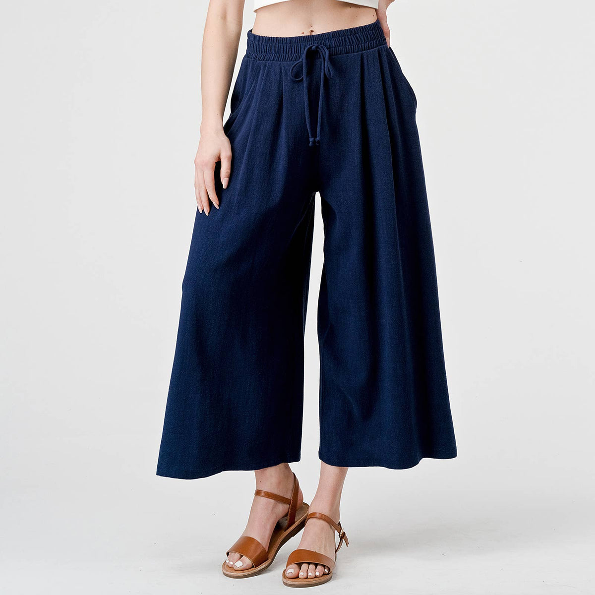 Heimious Culotte Linen Pants