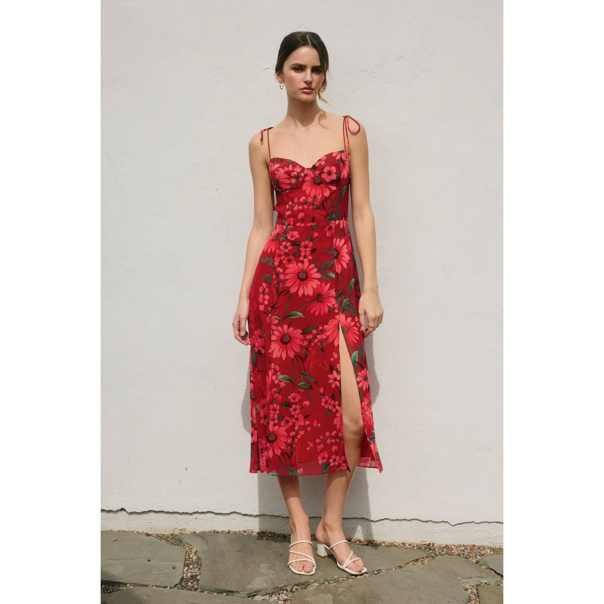 Dress Forum  Sweetheart Tiered Midi Dress