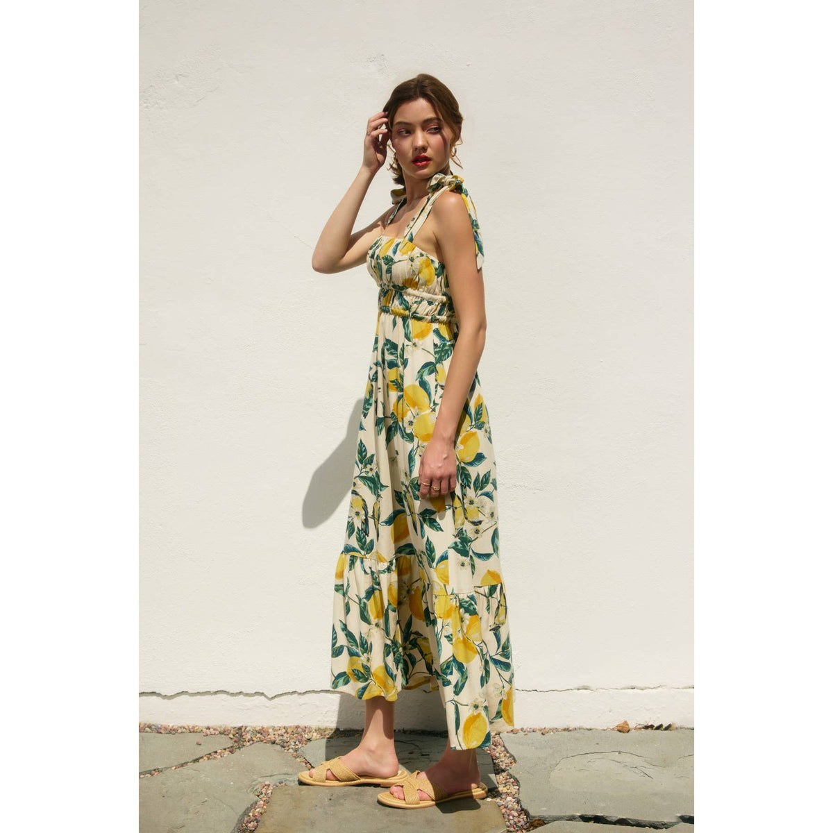 Dress Forum Vintage Lemonade Tie Maxi Dress