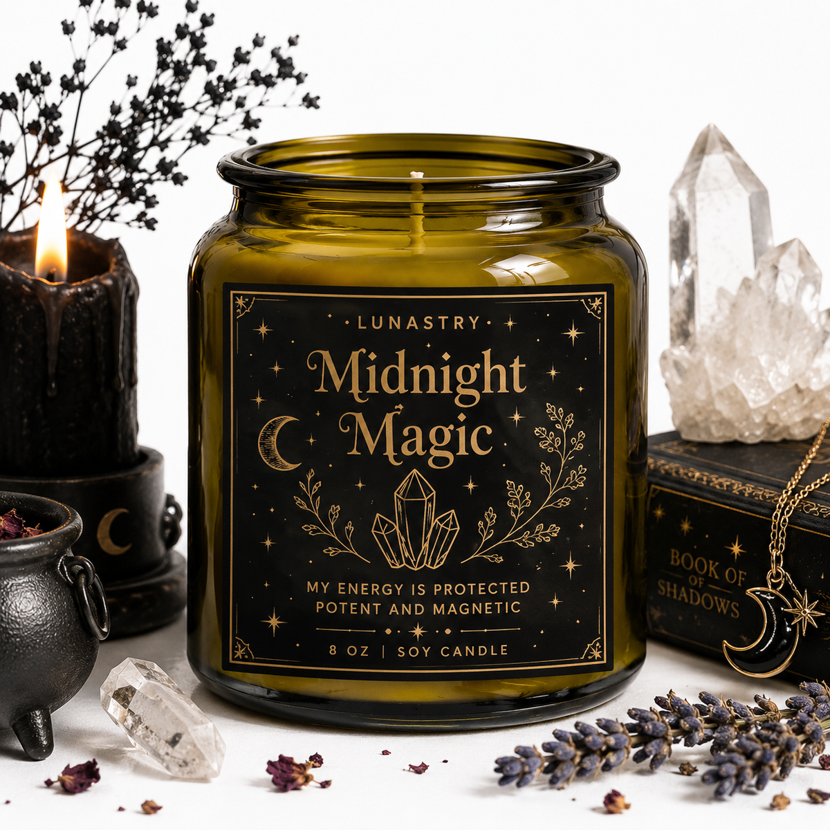 Lunastry Midnight Magic Soy Candle