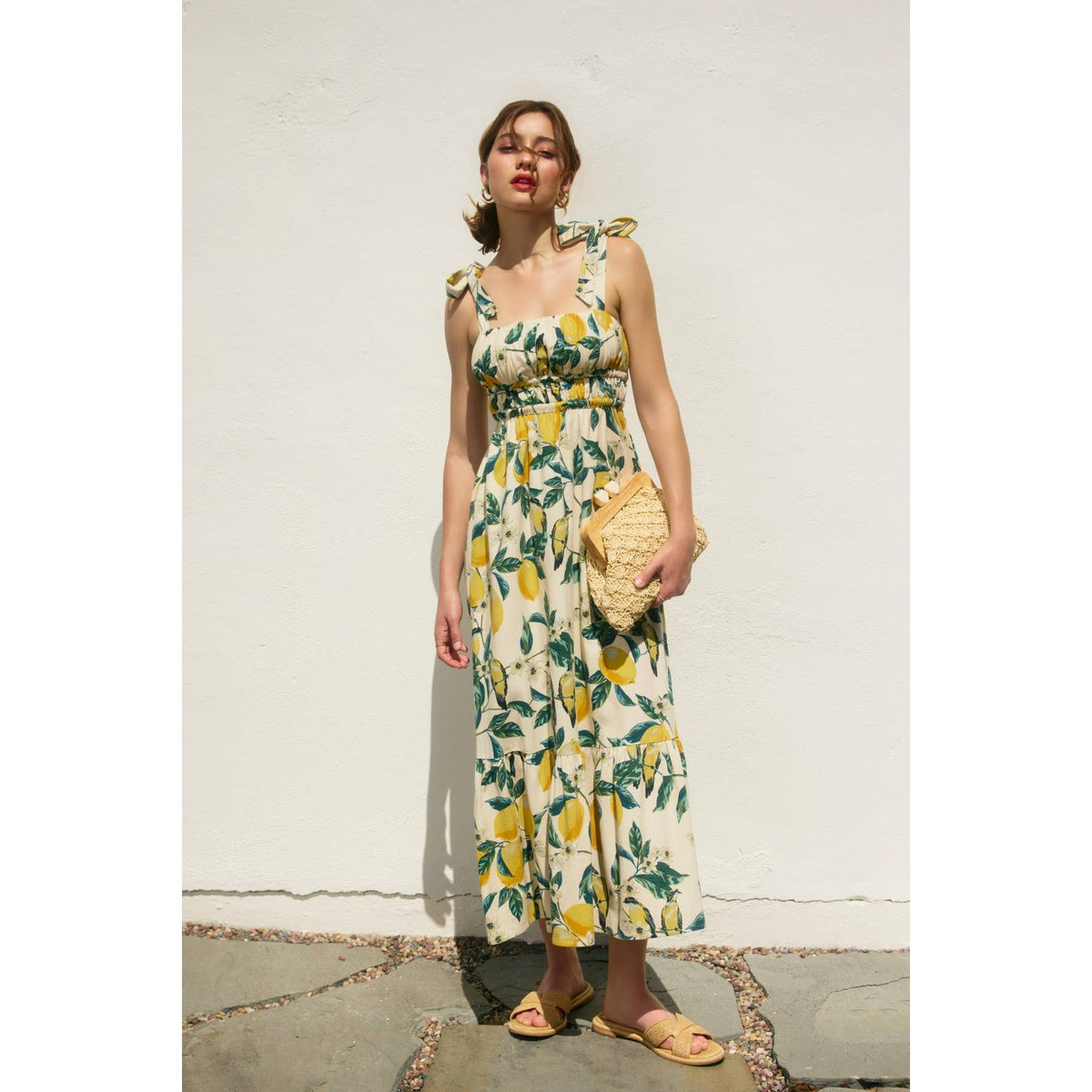 Dress Forum Vintage Lemonade Tie Maxi Dress