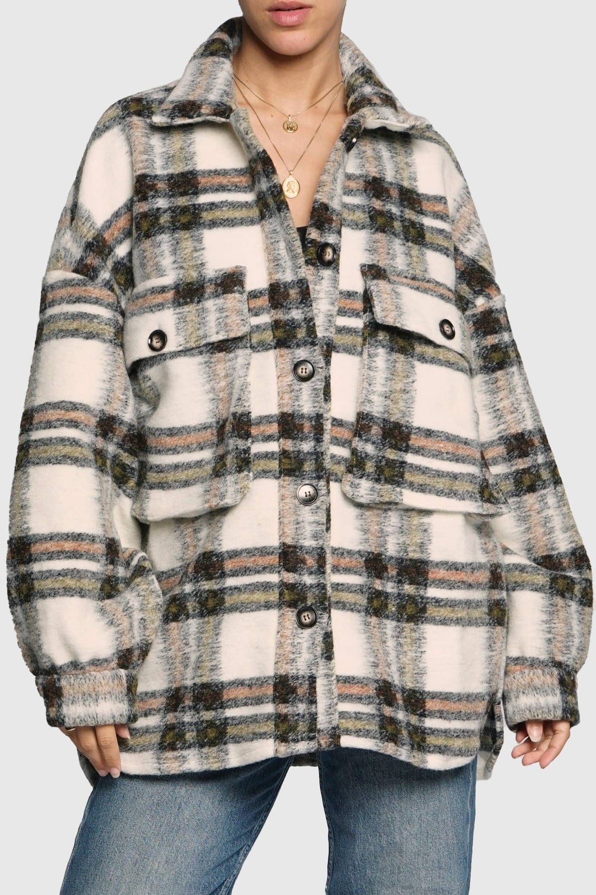 Sans Souci BIG PLAID JACKET