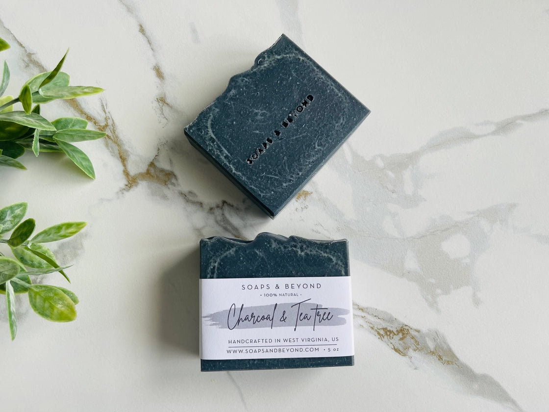 Soaps & Beyond Activated Charcoal + Tea Tree Bar Soap