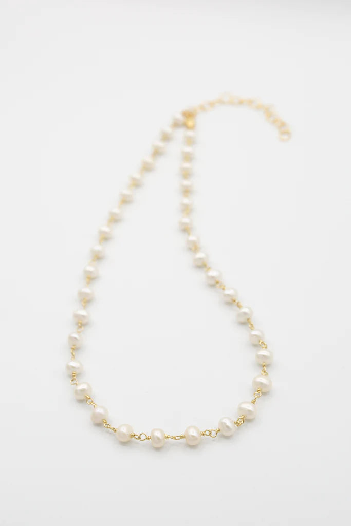 Susan Rifkin Pearl & Gold Filled Necklace