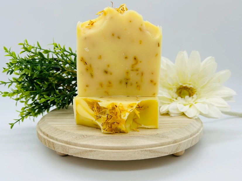 Natural Calendula Lemongrass Bar Soap