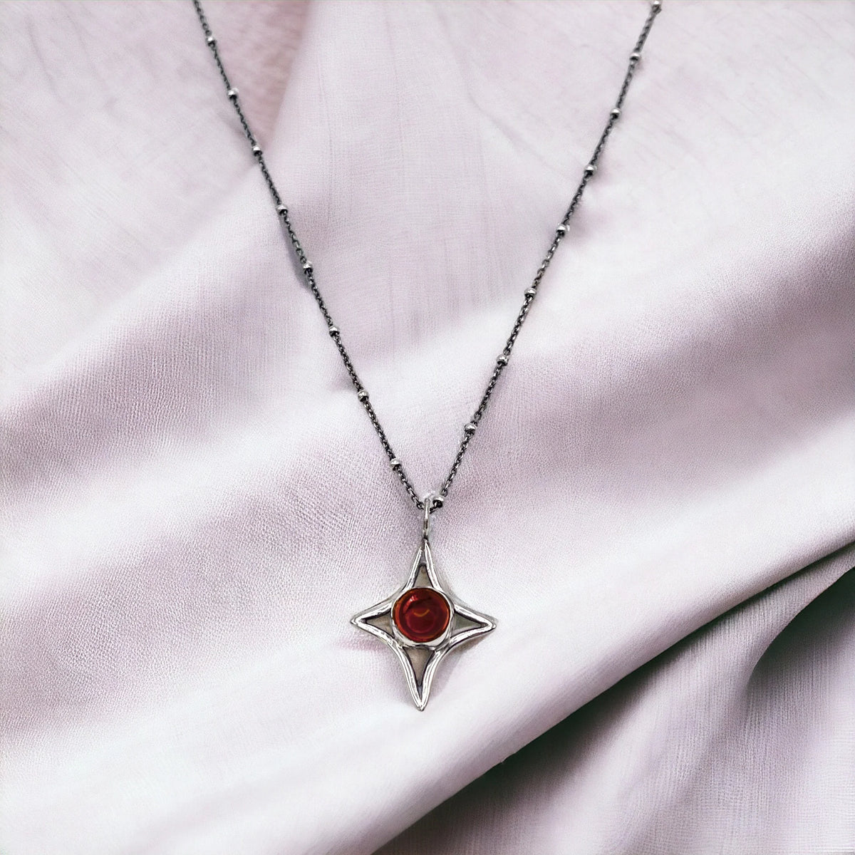 Hellhound Jewelry Garnet Orion Charm Necklace | Ready to Ship