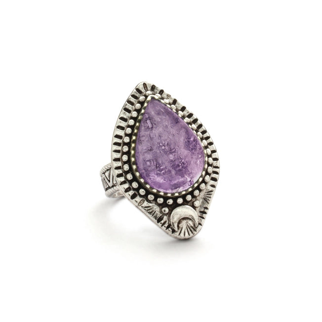 Hiouchi Moonlight Ring | Amethyst | Silver & Gold