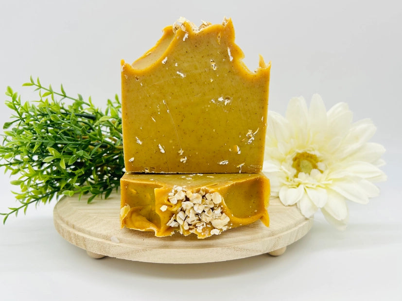 Natural Oatmeal Turmeric Bar Soap