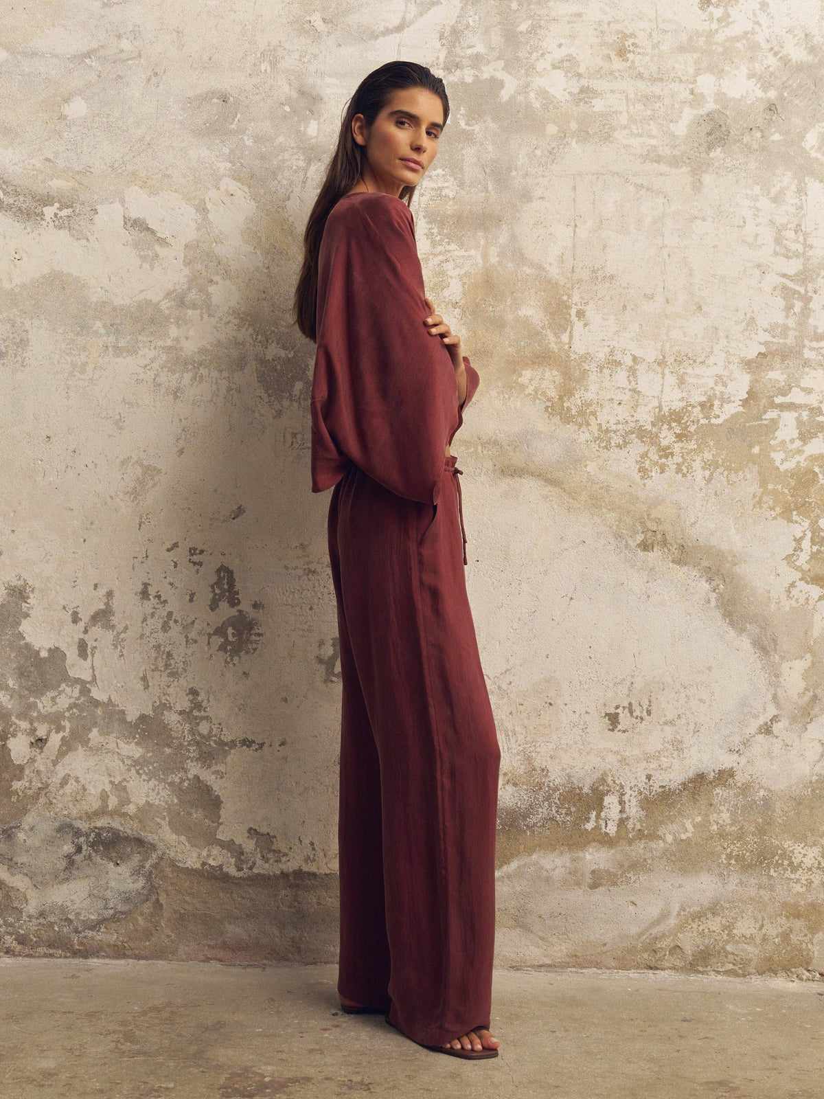 The Handloom Lucid Flow Tie Pants