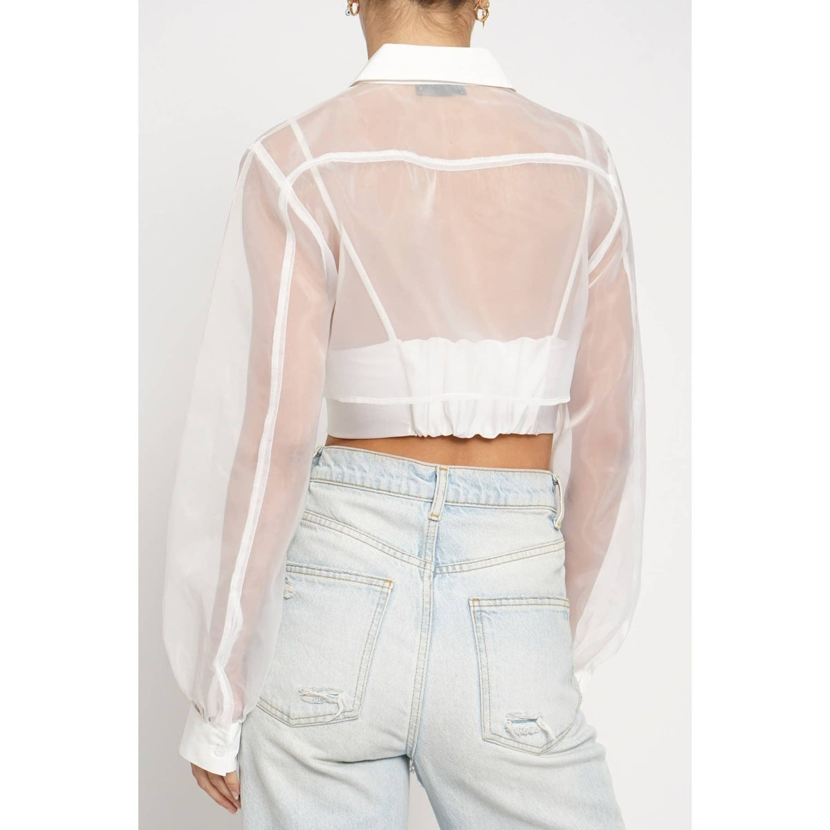 San Souci Organza Button Up