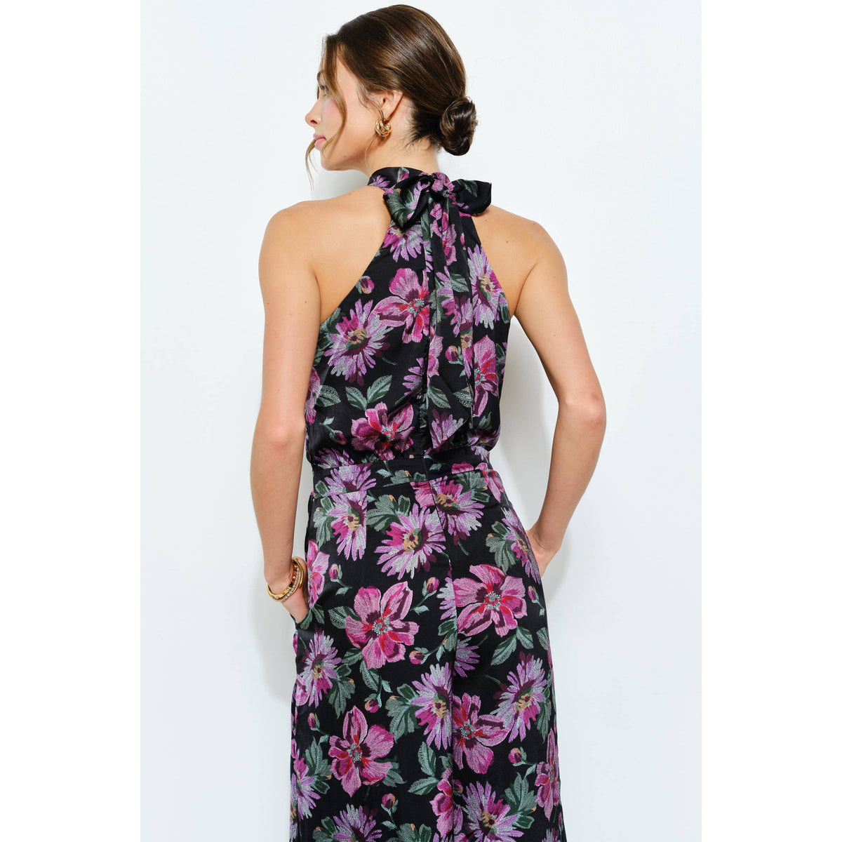 INA Floral Wide-Leg Jumpsuit