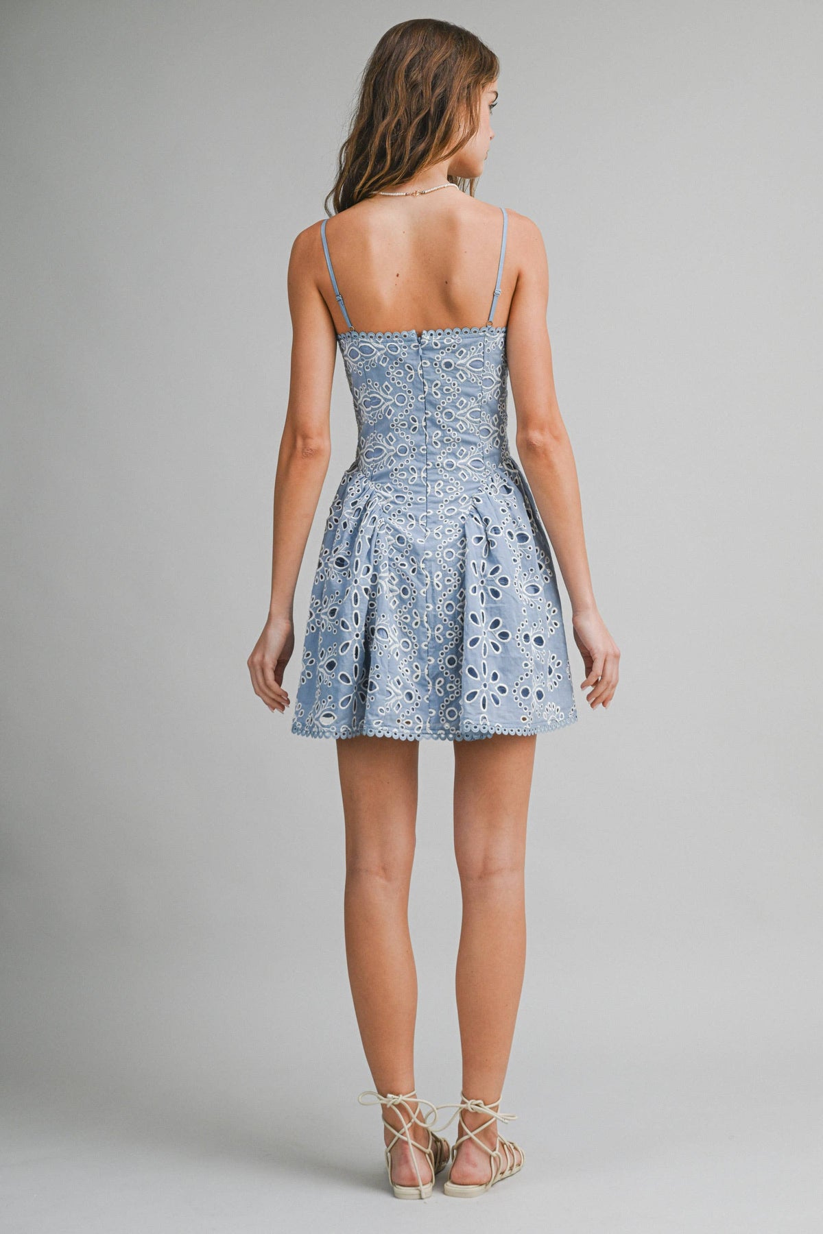 Le Cliché  Eyelet Lace Mini Dress
