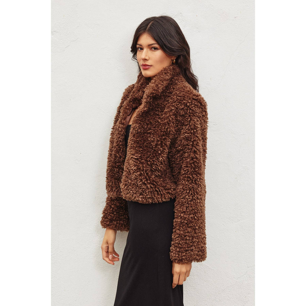 Dress Forum Soft Teddy Cropped Jacket