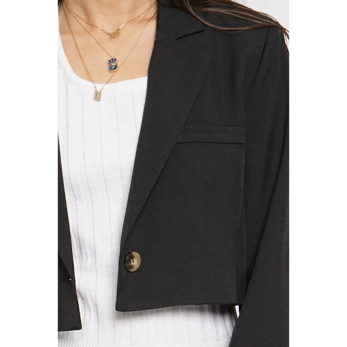 San Souci Cropped Suit Blazer
